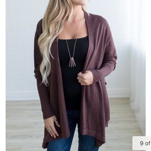 Super cozy plum cardigan